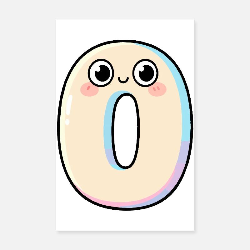 Zero Kawaii Smiling Poster 8" x 12" (20x30 cm)