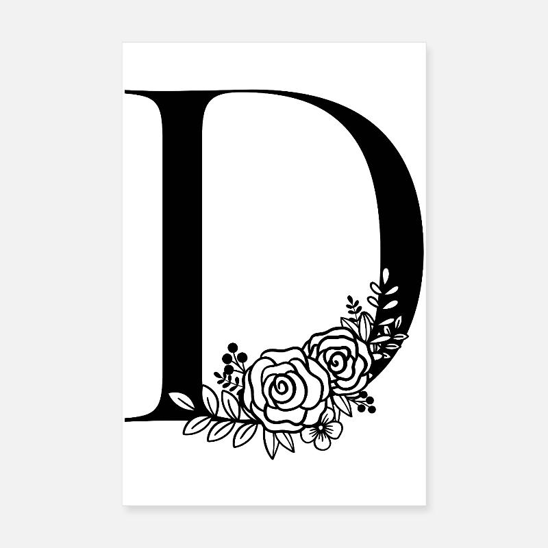 Alphabet D Poster 20 x 30 cm