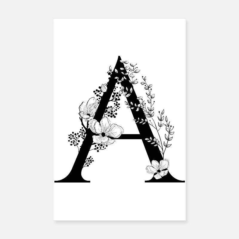 Alphabet A Poster 20x30 cm