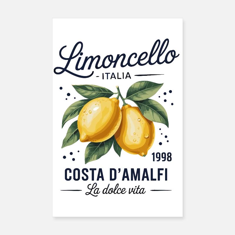Limolello Amalfi Zest Poster 20 x 30 cm