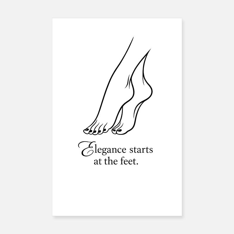 Elegance at the Feet Poster 8" x 12" (20x30 cm)