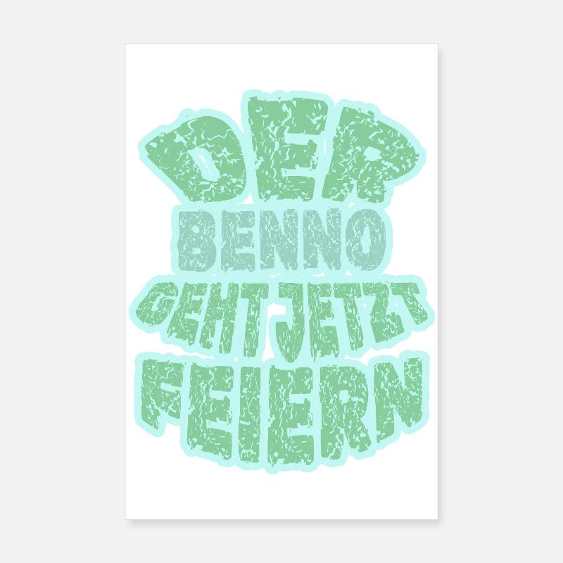 Benno en tant que parti Poster 20 x 30 cm