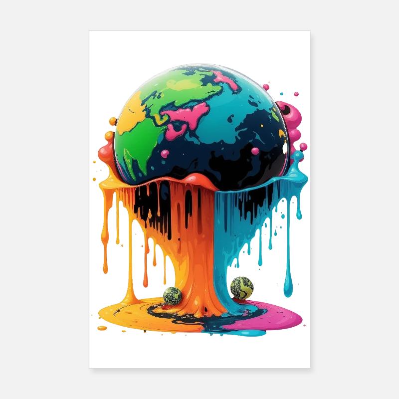 Globe - Earth - Globe Poster 8" x 12" (20x30 cm)