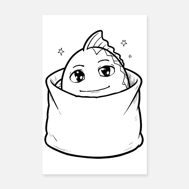 Fisch Tier Tasche Poster 20x30 cm