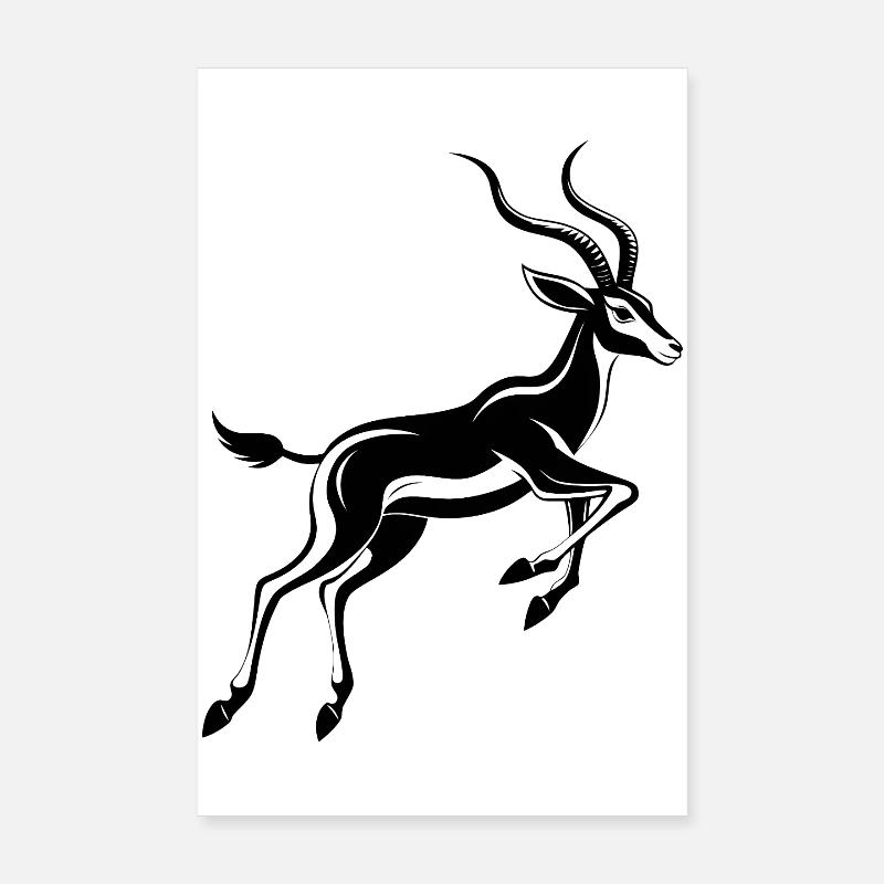 Impala africaine Poster 20 x 30 cm