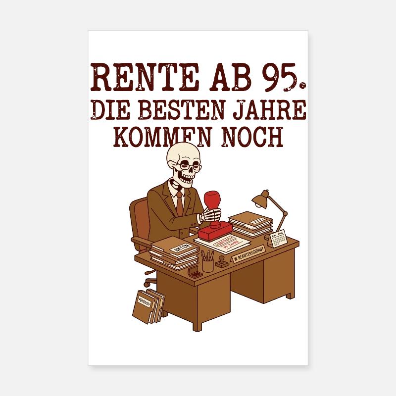 Rente ab 95 Poster 20x30 cm