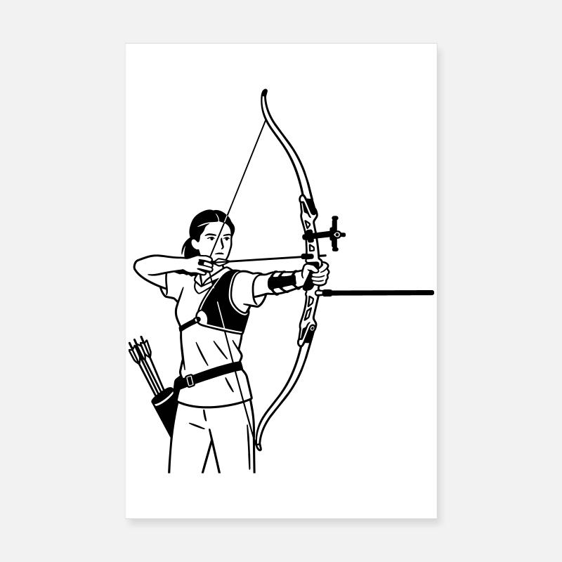 Archery Poster 8" x 12" (20x30 cm)
