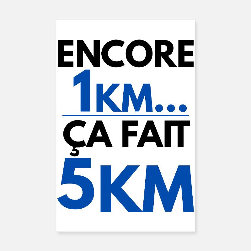 Another 1km is 5km humorous running Poster 8" x 12" (20x30 cm)