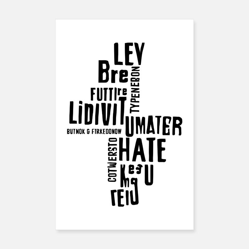 Vertical motivational typography Poster 8" x 12" (20x30 cm)