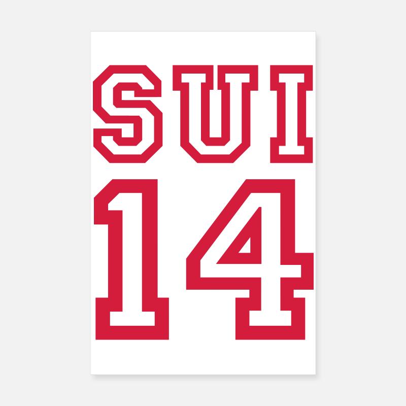 SWITZERLAND 2014 Poster 8" x 12" (20x30 cm)