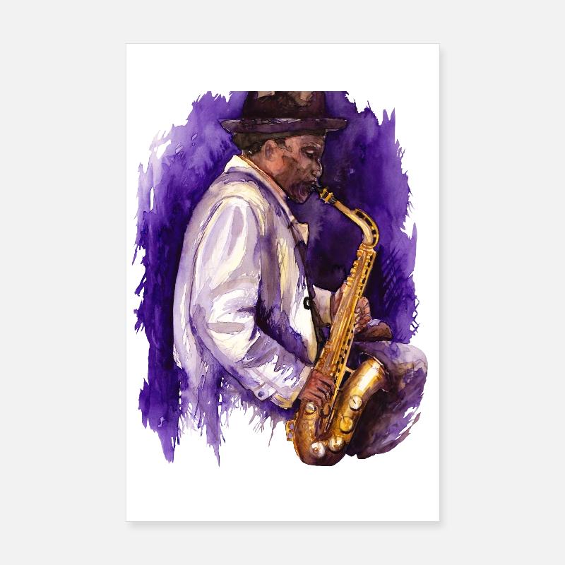 Saxophon Poster 20x30 cm
