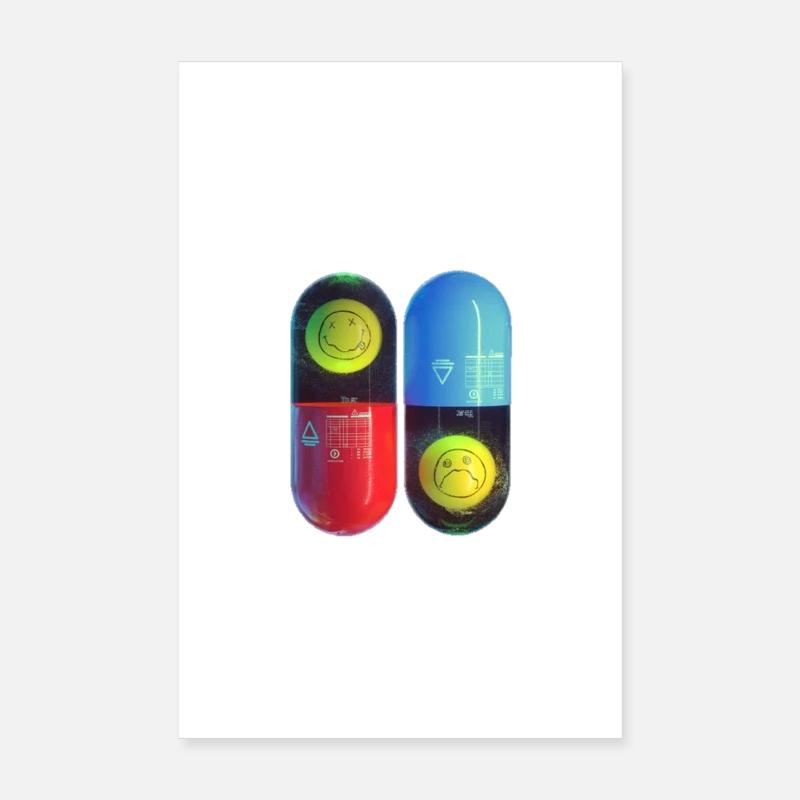 Matrix Nirvana - Poster 20x30 cm - Weiß