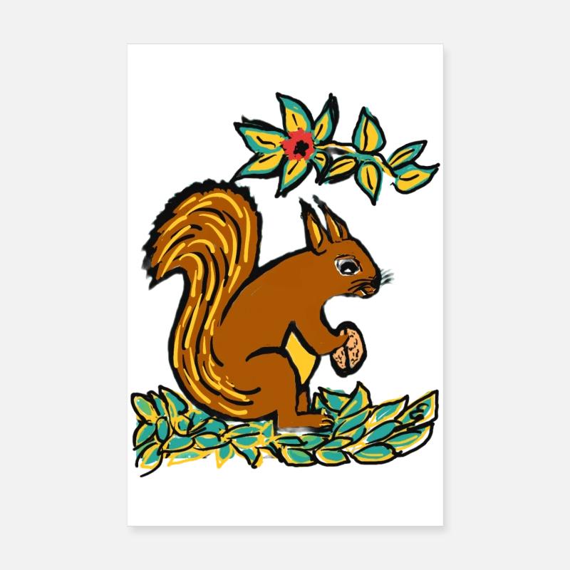 EG Eichhörnchen I Tier I Urlaub I Geschenk Poster 20x30 cm