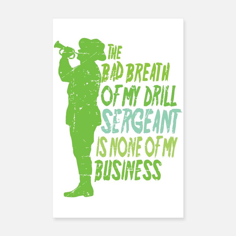 Drill Sergeant Poster 8" x 12" (20x30 cm)