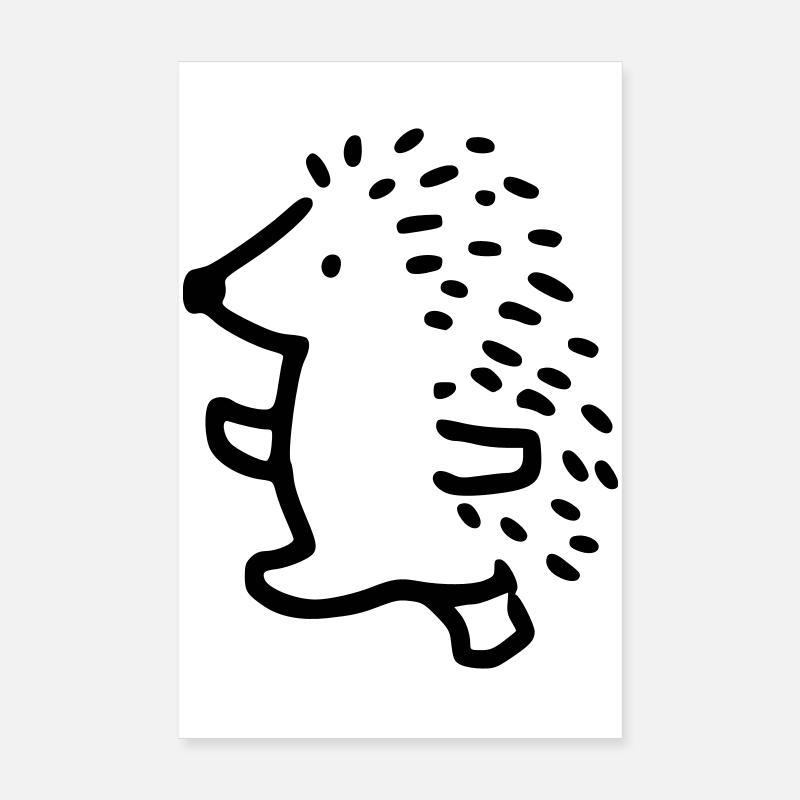 Hérisson Poster 20 x 30 cm