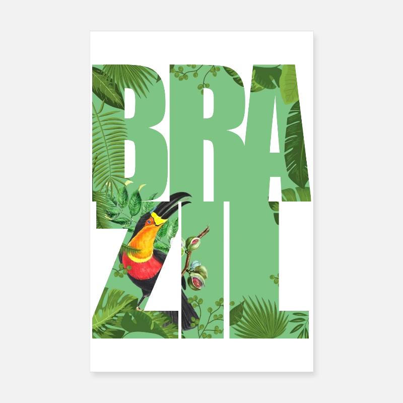 Brésil Poster 20 x 30 cm