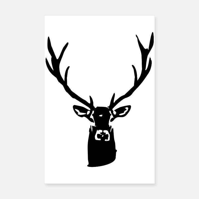 Cerf noble de l’avant Poster 20 x 30 cm
