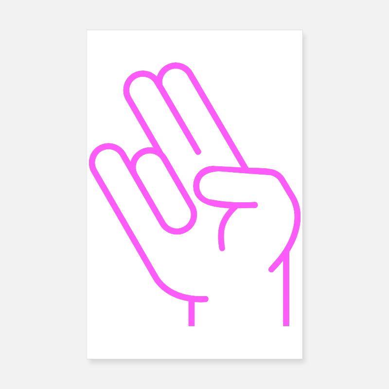 Shocker Hand Tuning Two in the pink one in stink Poster 8" x 12" (20x30 cm)