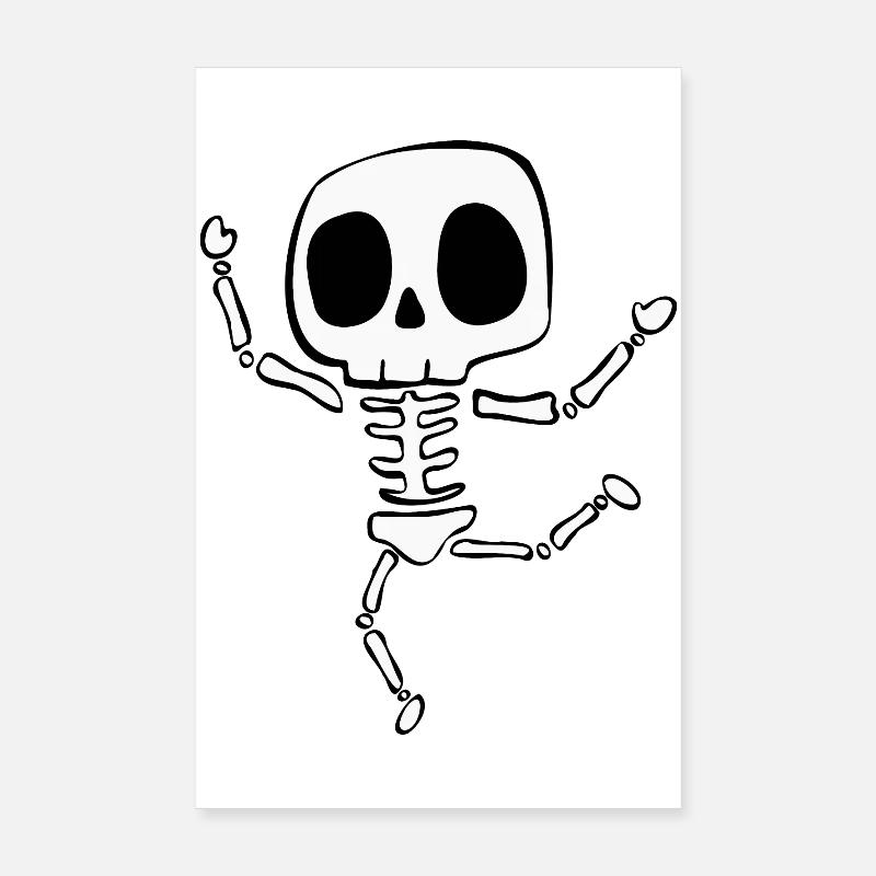 Squelette Poster 20 x 30 cm