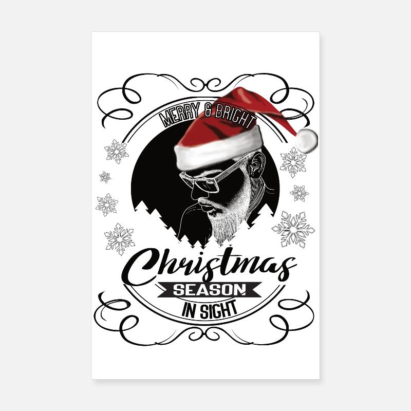 Noël en vue – Un design cool Poster 20 x 30 cm
