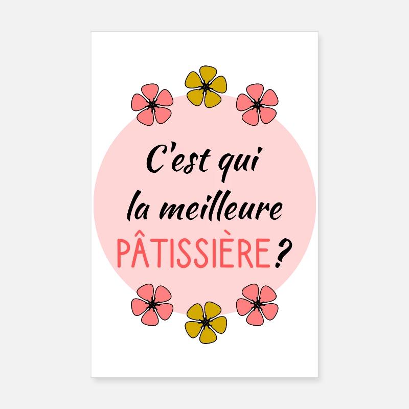 PATISSIERE - Poster 20 x 30 cm - blanc