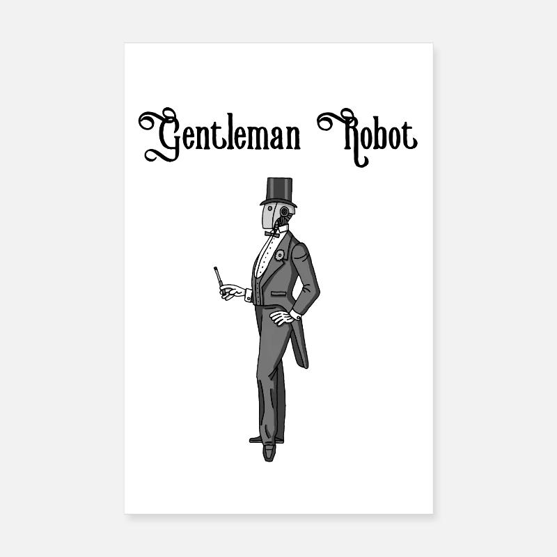 Vintage Robot Poster 8" x 12" (20x30 cm)