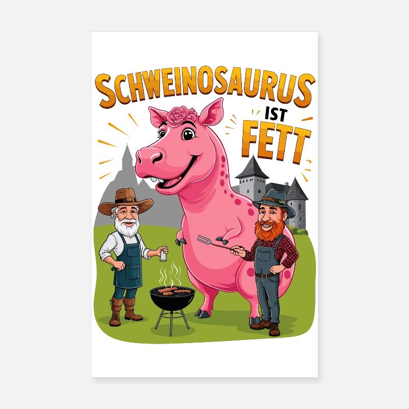 Schweinosaurus Poster 20 x 30 cm