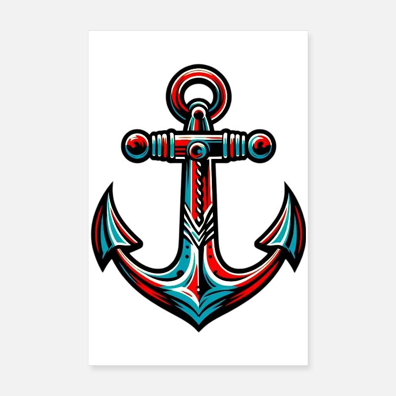 Ein Anker Poster 20x30 cm