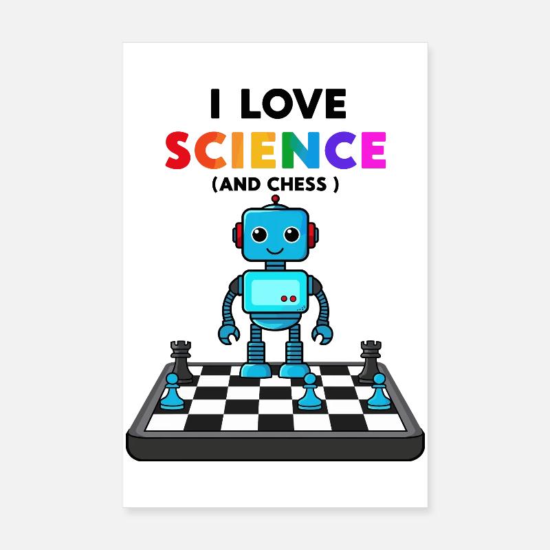 Science et échecs Poster 20 x 30 cm