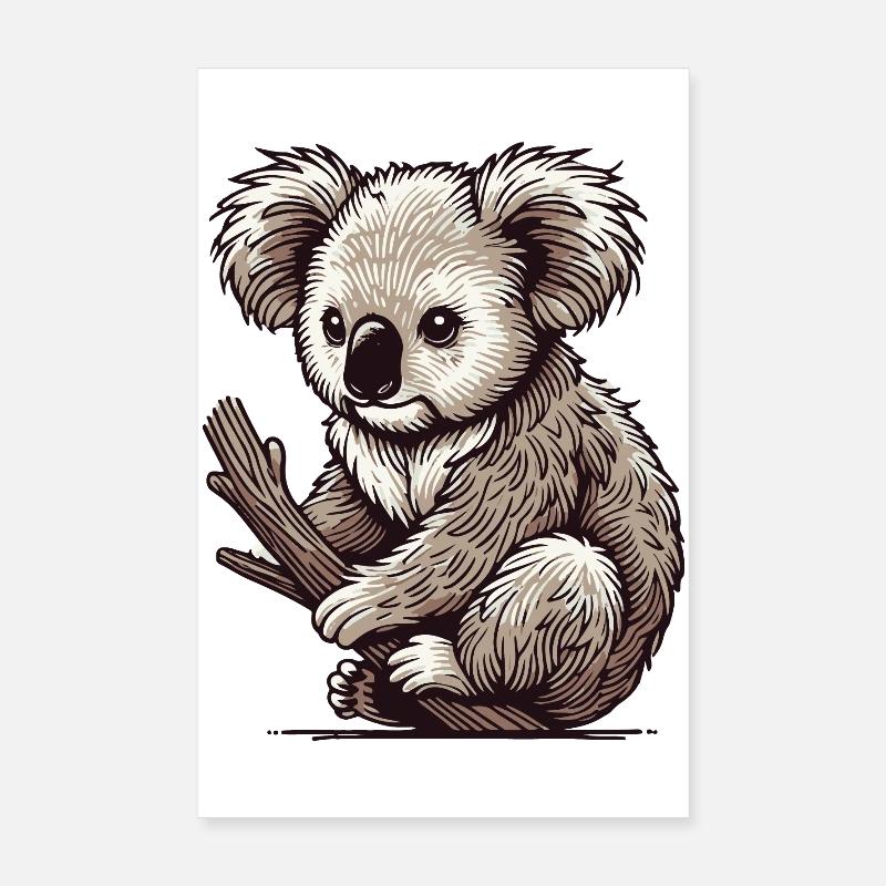 Koala Poster 20 x 30 cm