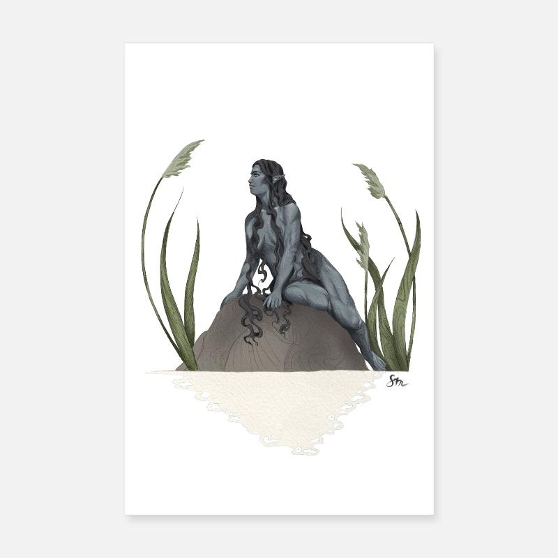 Nymphe dans un étang Poster 20 x 30 cm