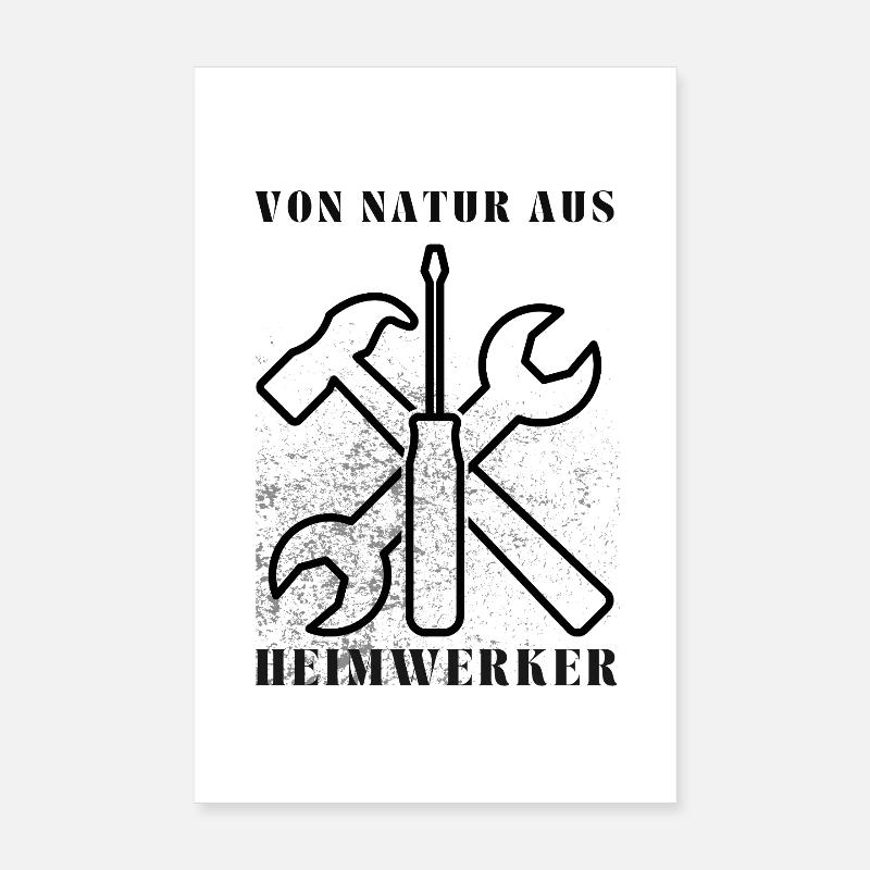 Do-it-yourselfers by nature – tool design Poster 8" x 12" (20x30 cm)
