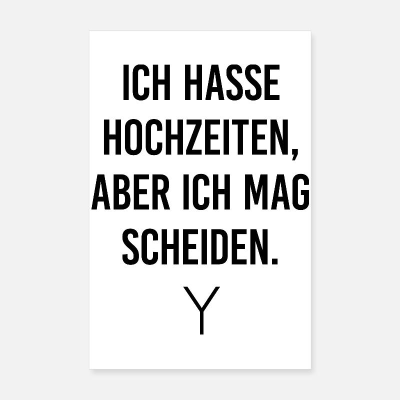 Hochzeit Poster 20x30 cm