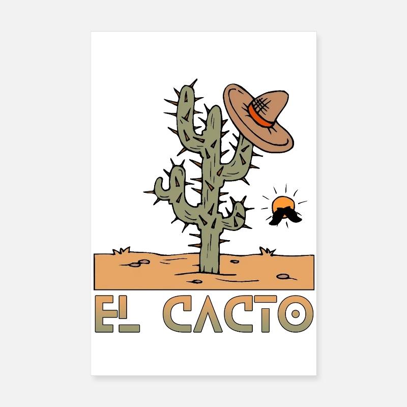 El Cacto 2 Poster 8" x 12" (20x30 cm)