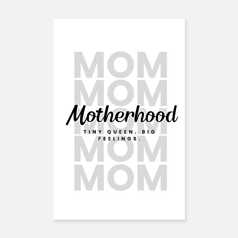 Maternité – Tiny Rebel, Big Feelings Mom Design Poster 20 x 30 cm