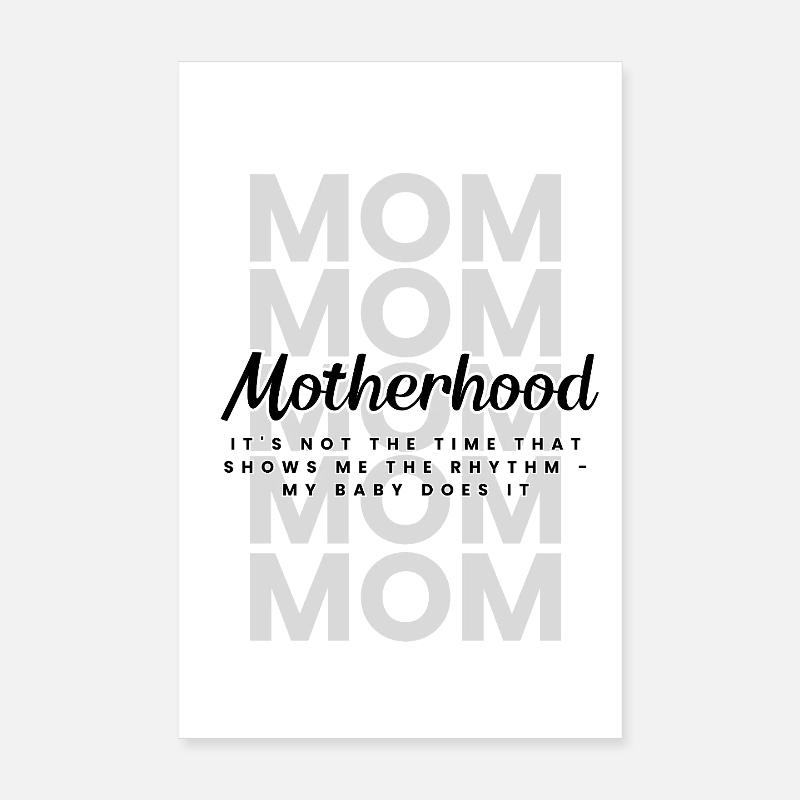 Maternité – Tiny Rebel, Big Feelings Mom Design Poster 20 x 30 cm