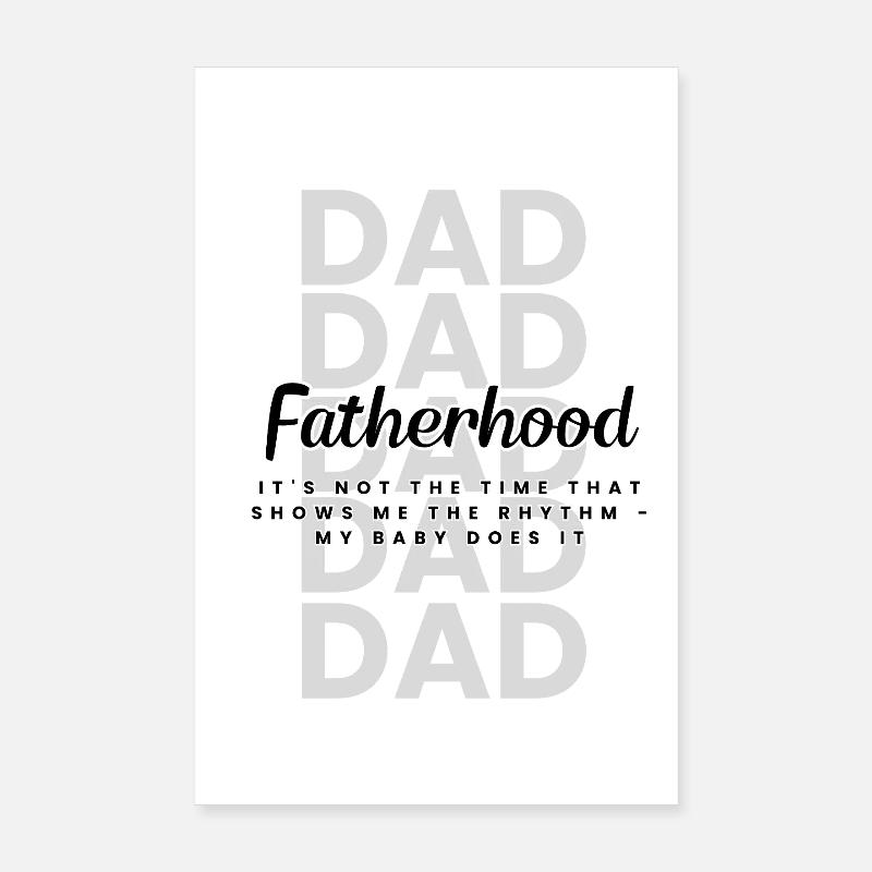 Paternité – Petit Rebelle, Papa Émotionnel Conception Poster 20 x 30 cm