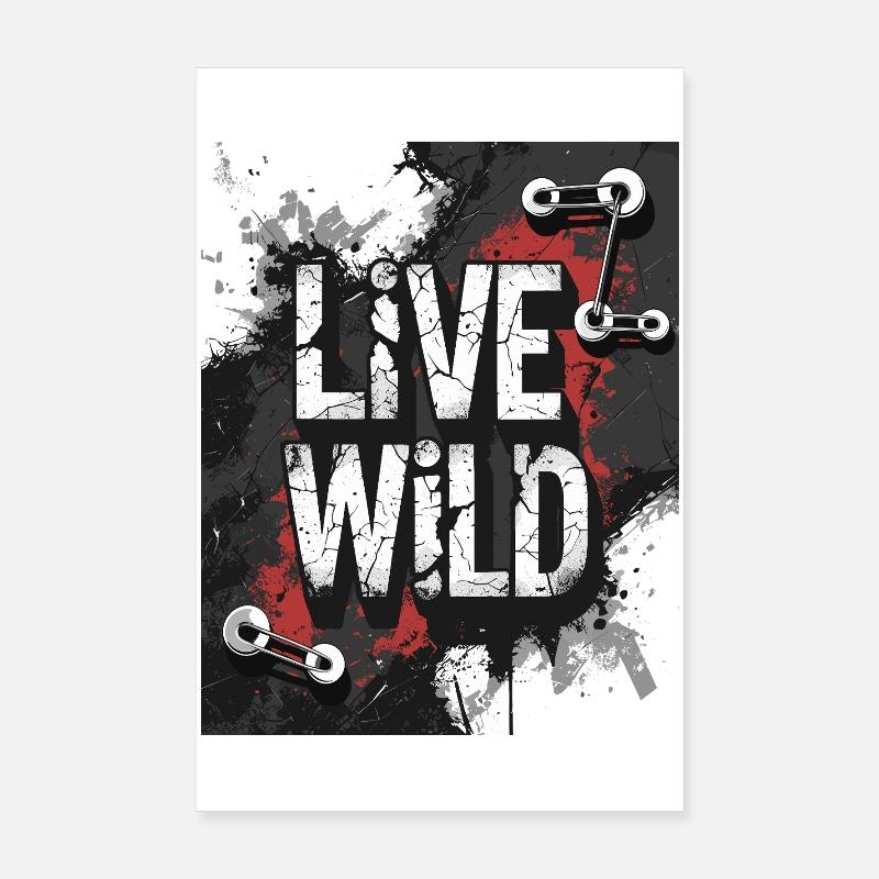 Lebensfreude "Wild Life" Design Poster 20x30 cm
