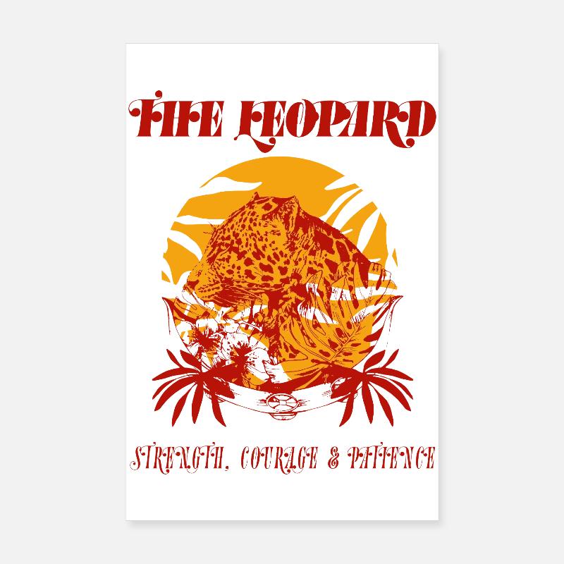LE LÉOPARD Poster 20 x 30 cm