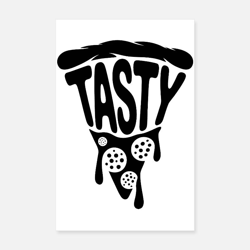 Pizza savoureuse - Design gourmand Poster 20 x 30 cm