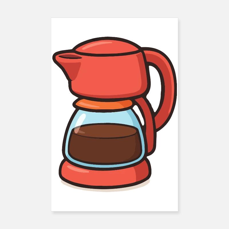 kaffeekanne Poster 20x30 cm