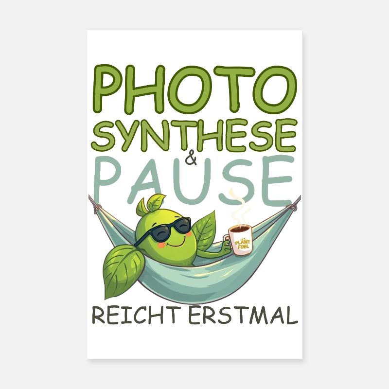 Pause, café, soleil, ça suffit ! Poster 20 x 30 cm