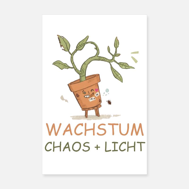 Growth equals chaos plus light Poster 8" x 12" (20x30 cm)