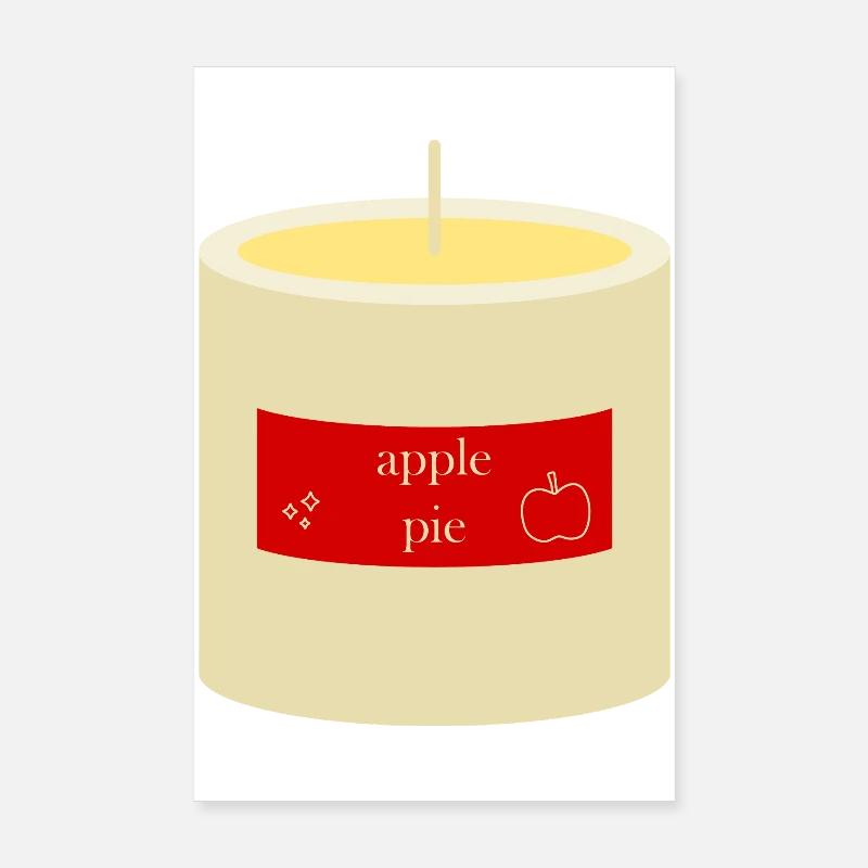 Apple Pie Candle  Poster 8" x 12" (20x30 cm)