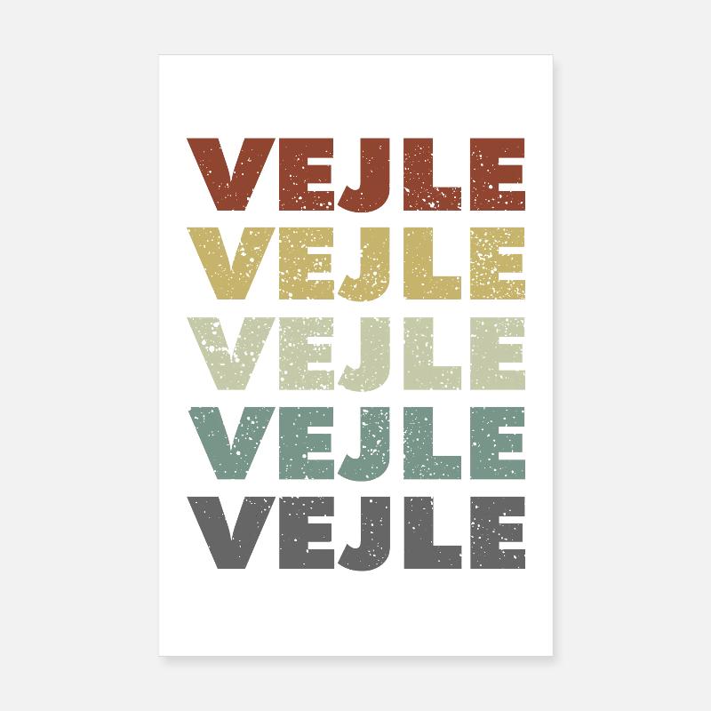 Vejle - Danemark - Danemark - Scandinavie Poster 20 x 30 cm