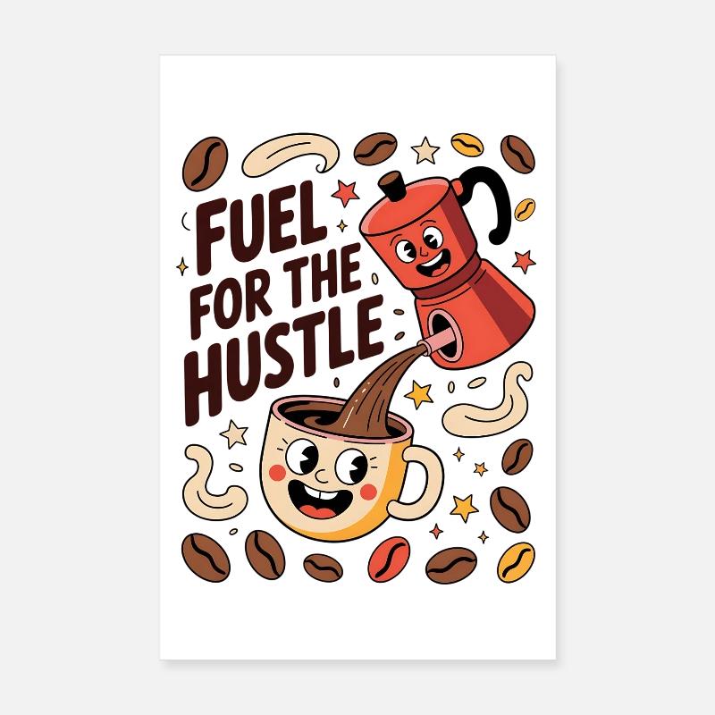 Carburant pour la diligence et la concentration Poster 20 x 30 cm