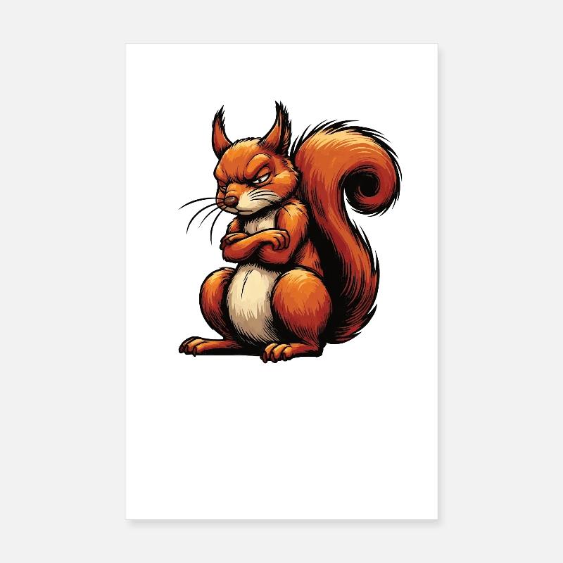 Talk to the Paw Eichhörnchen Eichhorn Nagetier Poster 20x30 cm