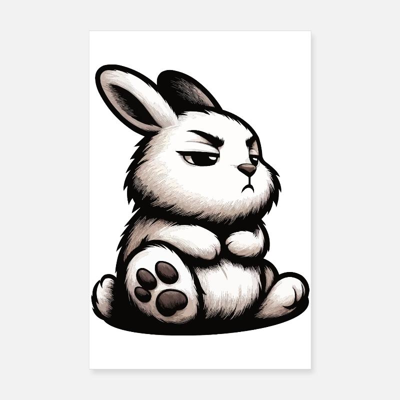 Rabbit Bunny Bunny Long Eared Thumper Ram Poster 8" x 12" (20x30 cm)