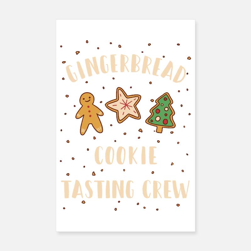 Gingerbread Cookie Tasting Crew Poster 20x30 cm