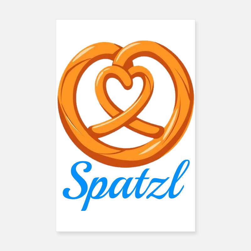 Spatzl Bretzel Poster 20 x 30 cm